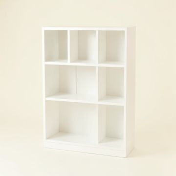 Oak Canyon Freestanding Bookcase - White (synthetic illustration; no displayed measurements)