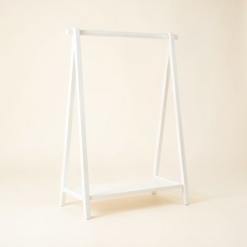Alder Bluff Empty Garment Rack - White (synthetic illustration; no displayed measurements)
