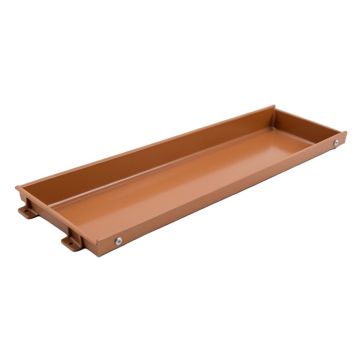 Meadow Edge Empty Under-Desk Cable Tray - Terracotta