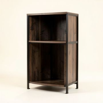 Drumm 49.2 '' H X 13.4 '' W Steel Corner Bookcase (synthetic illustration; no displayed measurements)