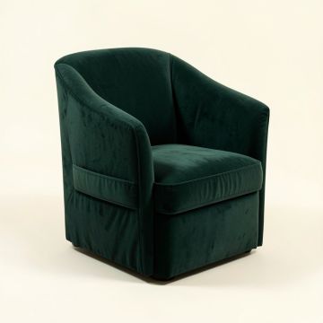 Alberts Velvet Upholstered Parsons Chair (synthetic illustration; no displayed measurements)