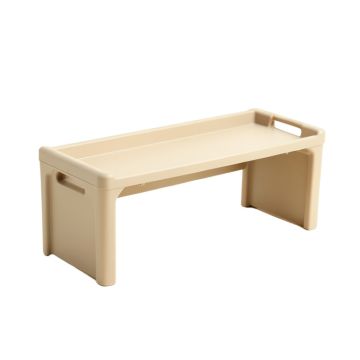 Moss Canyon Narrow Outdoor Storage Bench - Beige