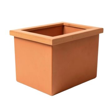 Reed Bend Closed Outdoor Storage Box - Terracotta