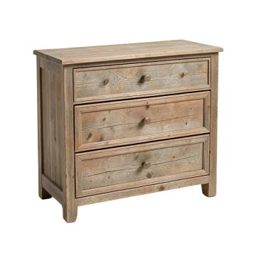 Sachiko 3 Drawer Aged Accent Chest (synthetic illustration; no displayed measurements)