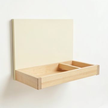 Olive Crest Empty Wall-Mounted Tool Organizer Panel - Cream (synthetic illustration; no displayed measurements)