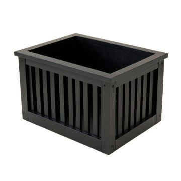 Slate Bridge Empty Furniture-Style Litter Enclosure - Black