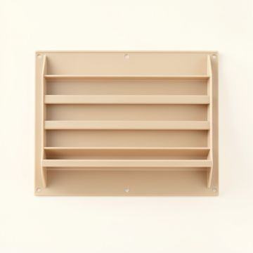 Heath Edge Empty Wall-Mounted Tool Organizer Panel - Beige (synthetic illustration; no displayed measurements)