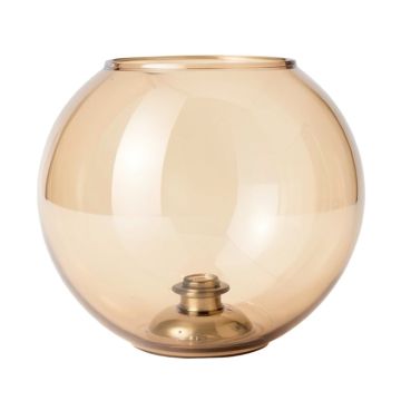 5.25 '' H Glass Oval Lamp Shade ( Screw On ) In Beige