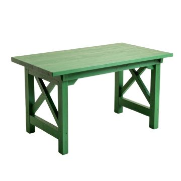 Maple Bridge Empty Workshop Workbench - Green