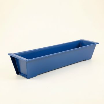 Meadow Crossing Empty Railing Planter With Integral Brackets - Blue (synthetic illustration; no displayed measurements)