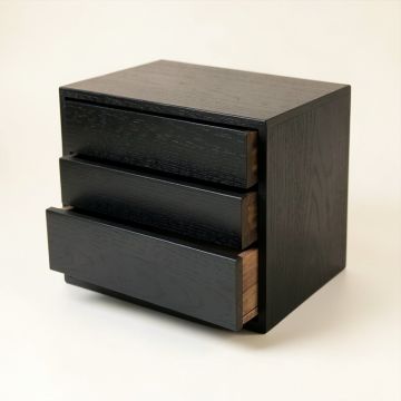 Reed Crossing Small-Parts Storage Drawer Cabinet - Black (synthetic illustration; no displayed measurements)