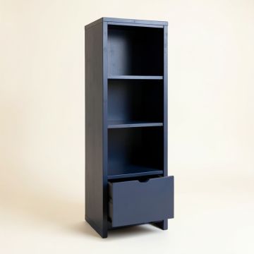 Clay Arc Narrow Cubby Tower (synthetic illustration; no displayed measurements)