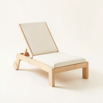 Flint Branch Outdoor Lounge Chair - Ivory (synthetic illustration; no displayed measurements)