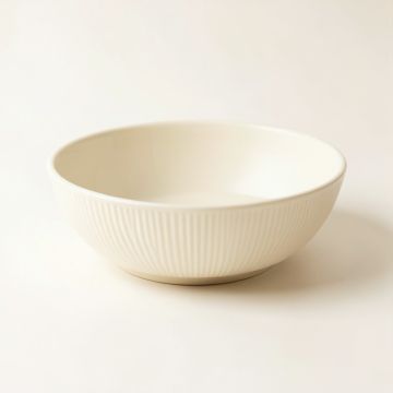 Reed Arc Dining Bowl - Ivory (synthetic illustration; no displayed measurements)