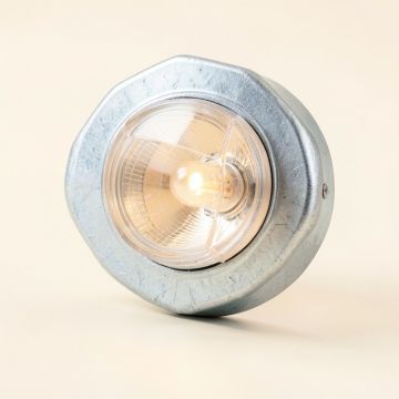 Heidenreich 1 - Light 6.36 '' Caged Geometric Semi Flush Mount (synthetic illustration; no displayed measurements)