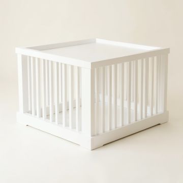 Alder Falls Empty Furniture-Style Pet Crate - White (synthetic illustration; no displayed measurements)