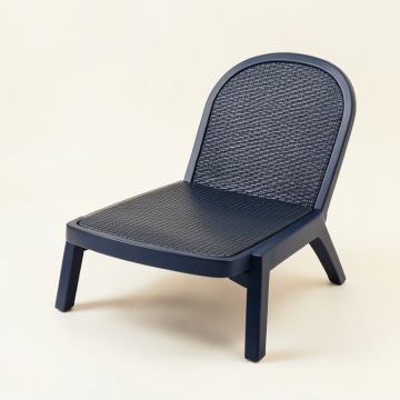 Brook Bend Outdoor Lounge Chair - Navy (synthetic illustration; no displayed measurements)