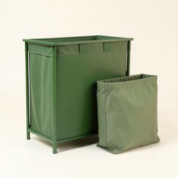 Rowan Arc Laundry Sorting Station With Plain Removable Bags - Green (synthetic illustration; no displayed measurements)