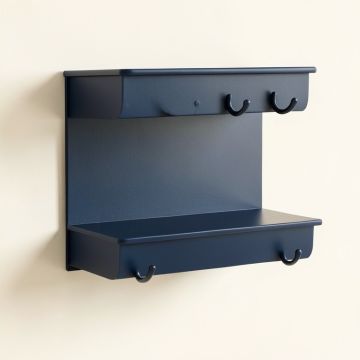 Fern Canyon Wall-Mounted Entryway Organizer Shelf - Navy (synthetic illustration; no displayed measurements)