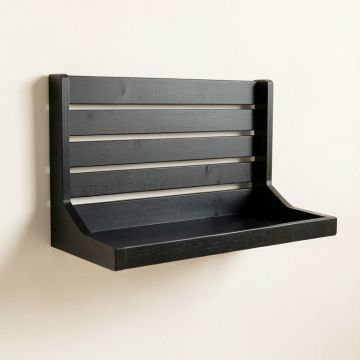 Bay Dell Wall-Mounted Entryway Organizer Shelf - Black (synthetic illustration; no displayed measurements)