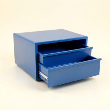 Dawn Crossing Small-Parts Storage Drawer Cabinet - Blue (synthetic illustration; no displayed measurements)