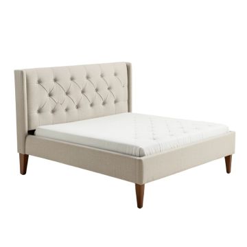 Kristiansand Queen Tufted Upholstered Low Profile Standard Bed