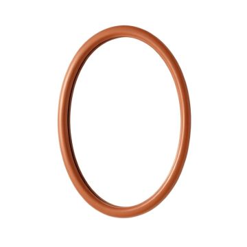 Clay Bluff Framed Wall Mirror - Terracotta