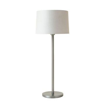 Shore Crest Floor Lamp With A Plain Fabric Shade - Gray