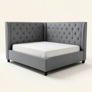Aobha Queen Tufted Upholstered Standard Bed (synthetic illustration; no displayed measurements)