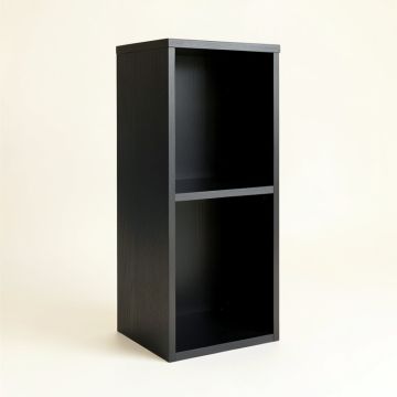 Ridge Canyon Narrow Cubby Tower - Black (synthetic illustration; no displayed measurements)