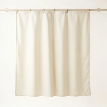 Birch Crest Shower Curtain Hanging Flat From A Plain Rod - Cream (synthetic illustration; no displayed measurements)