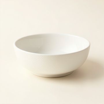 Slate Bend Dining Bowl - White (synthetic illustration; no displayed measurements)