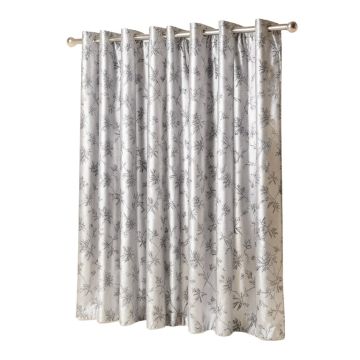 Leija Floral Sheer Grommet Curtain Panels