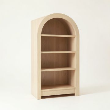 Slate Dale Freestanding Bookcase - Beige (synthetic illustration; no displayed measurements)