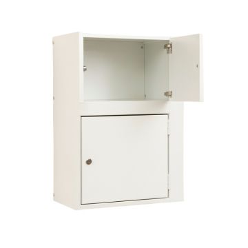 Brook Edge Wall-Mounted Entry Cabinet - White