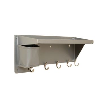 Stone Branch Wall-Mounted Entryway Organizer Shelf - Gray