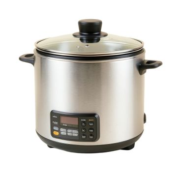 Kalorik 8 Quart Digital Slow Cooker With Locking Glass Lid