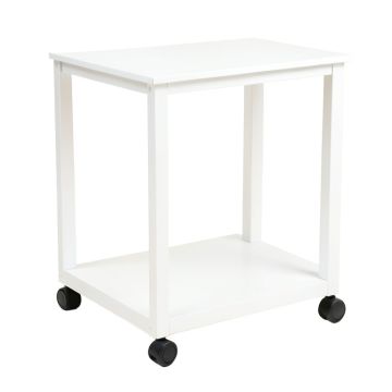 Ridge Bridge Empty Rolling Workshop Cart - White