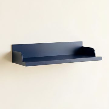 Olive Crest Wall-Mounted Shelf - Navy (synthetic illustration; no displayed measurements)