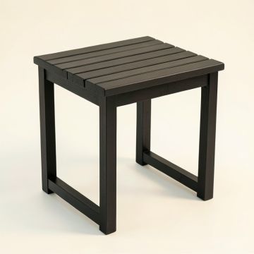 Shore Canyon Compact Balcony Table - Black (synthetic illustration; no displayed measurements)