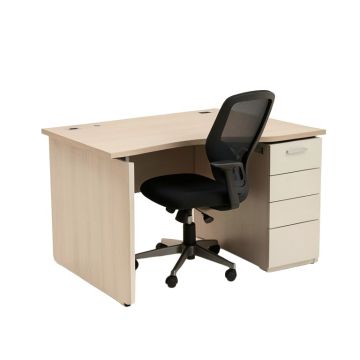 Alana L-Shape Desk With Chair Set