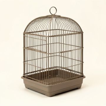Open Scallop Play Top Bird Cage (synthetic illustration; no displayed measurements)