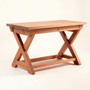 Juniper Bluff Empty Workshop Workbench - Terracotta (synthetic illustration; no displayed measurements)