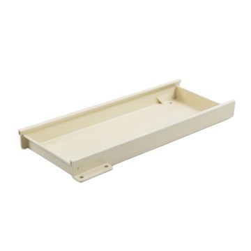 Heath Crest Empty Under-Desk Cable Tray - Ivory