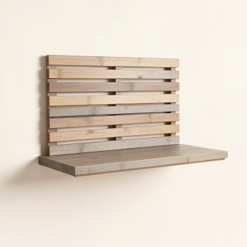 Field Dell Wall-Mounted Entryway Organizer Shelf - Gray (synthetic illustration; no displayed measurements)