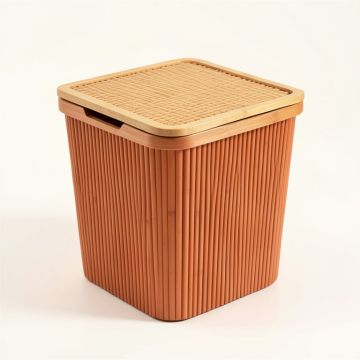 Oak Canyon Laundry Hamper - Terracotta (synthetic illustration; no displayed measurements)