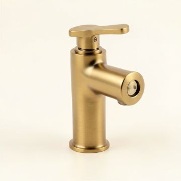 Single Hole Lever Vessel Sink Bathroom Faucet With Drain Assembly (synthetic illustration; no displayed measurements)