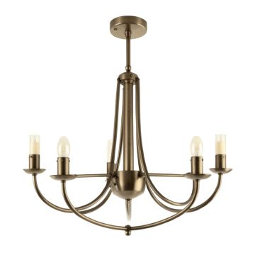 Babson 8 - Light Candle Style Wagon Wheel Chandelier (synthetic illustration; no displayed measurements)