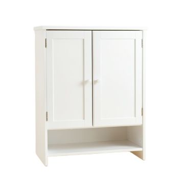 Birch Bridge Wall-Mounted Laundry Cabinet - White