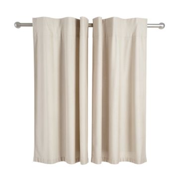 Adonis Solid Semi-Sheer Rod Pocket Curtain Panels